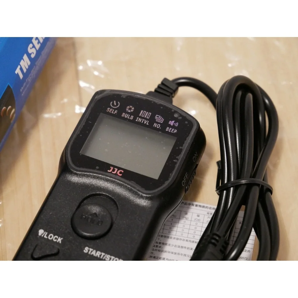 JJC Intervalometer Timer Remote Control Shutter Release Sony A6600 A7R A7S A6500